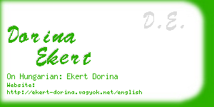 dorina ekert business card